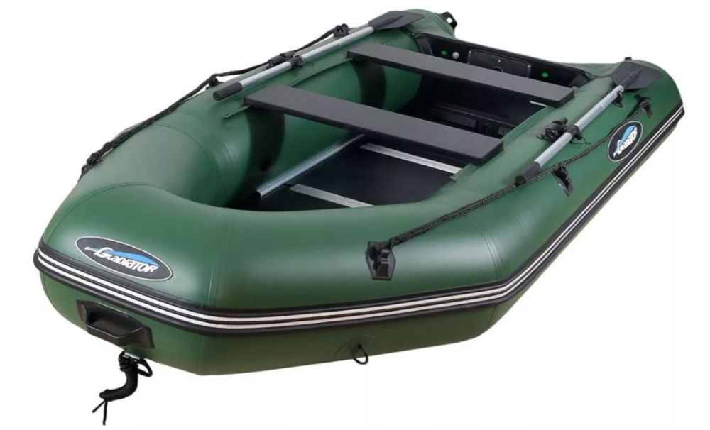 МОТОРНО-ГРЕБНАЯ ЛОДКА ПВХ GLADIATOR А 340 ТК С ФАНЕРНЫМ ПОЛОМ в Ижевске