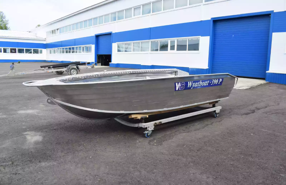 Алюминиевая лодка Wyatboat-390Р Увеличенный борт в Ижевске