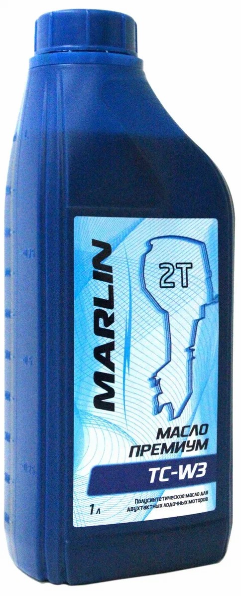 МАСЛО ПОЛУСИНТЕТИЧЕСКОЕ MARLIN ПРЕМИУМ 2Т, TC-W3, 1 ЛИТР в Ижевске