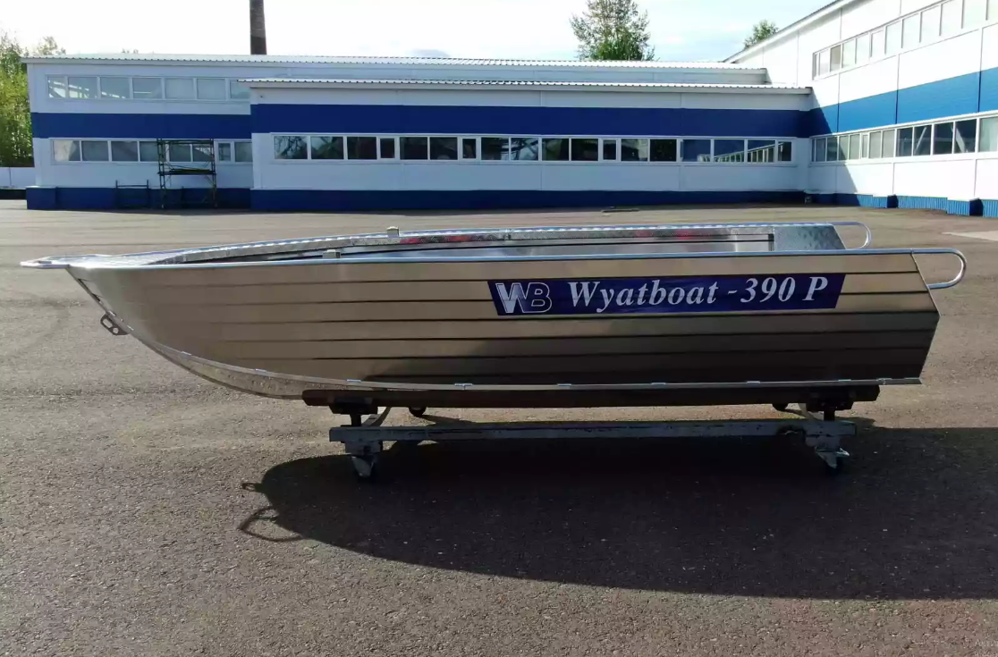 Алюминиевая лодка Wyatboat-390РМ увеличенный борт в Ижевске