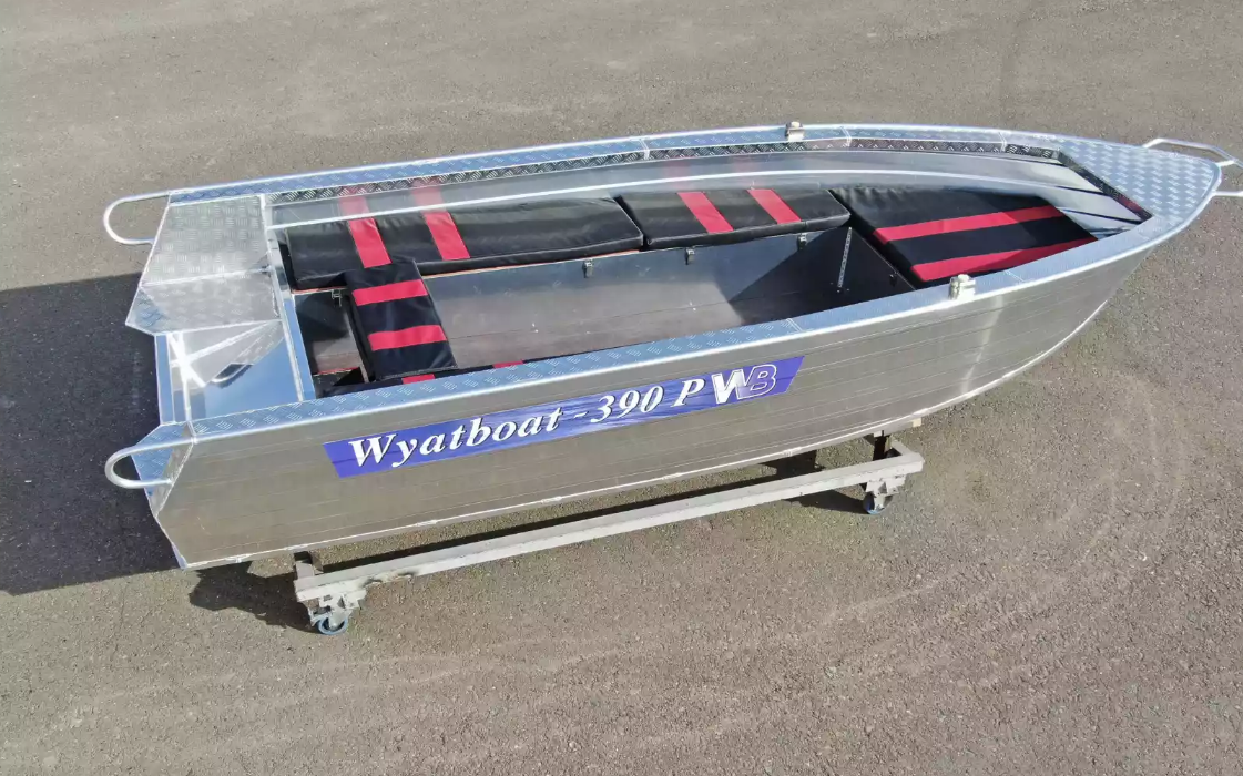 Алюминиевая лодка Wyatboat-390РМ увеличенный борт в Ижевске