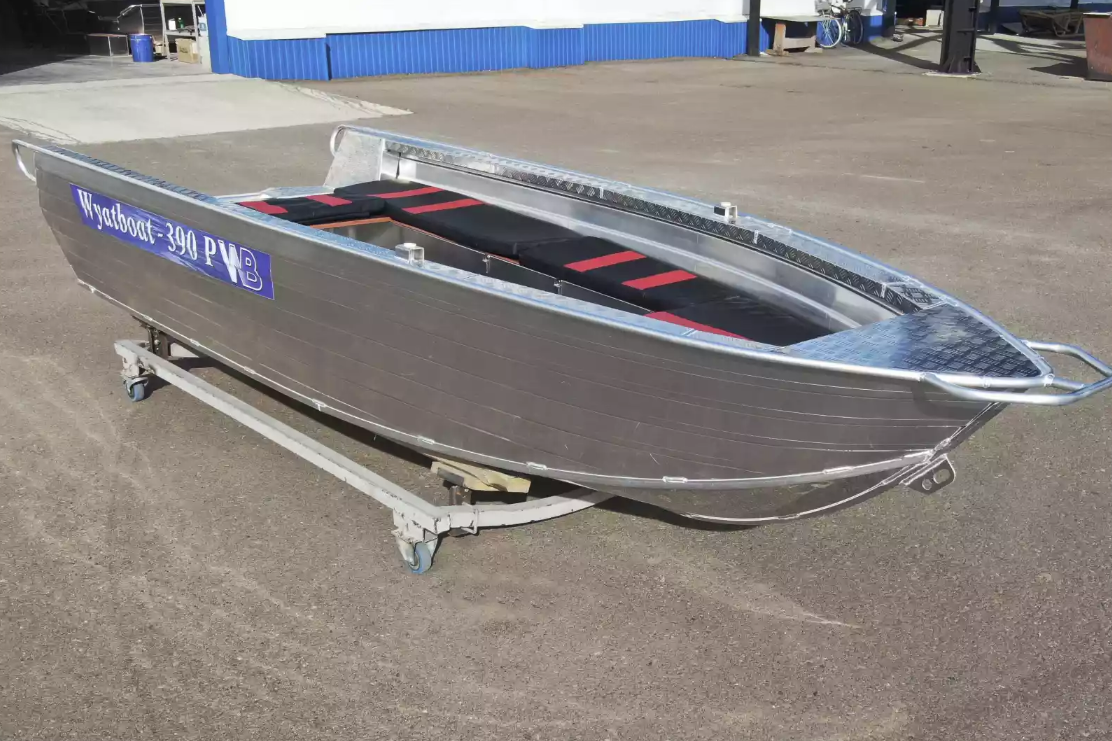 Алюминиевая лодка Wyatboat-390РМ увеличенный борт в Ижевске