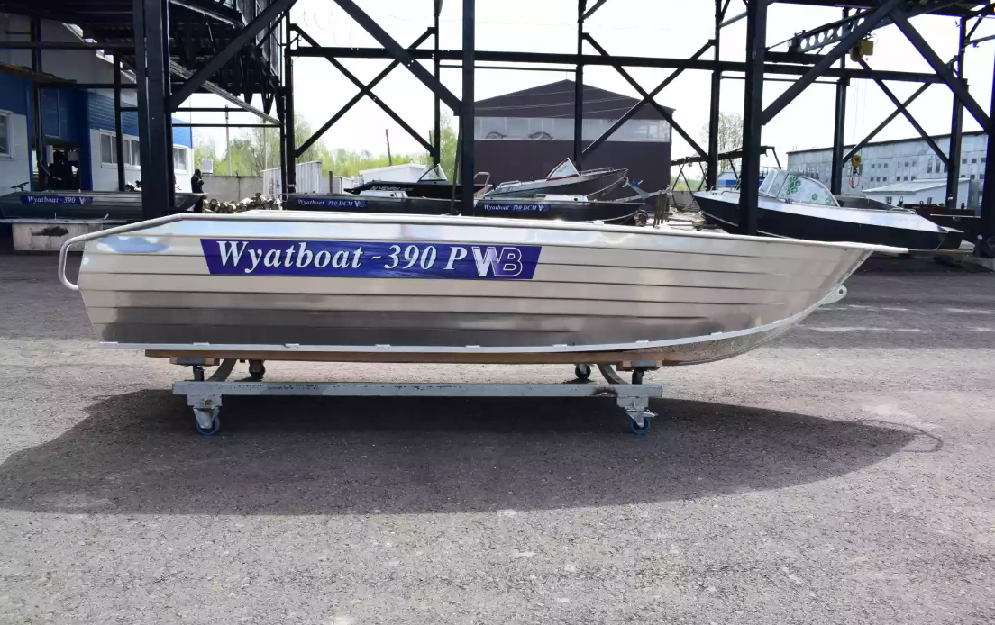 Алюминиевая лодка Wyatboat-390Р Увеличенный борт в Ижевске