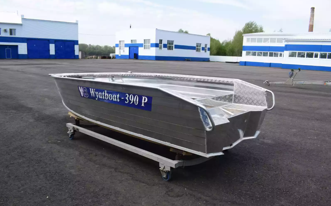 Алюминиевая лодка Wyatboat-390Р Увеличенный борт в Ижевске