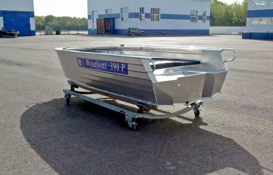 Алюминиевая лодка Wyatboat-390РМ увеличенный борт в Ижевске