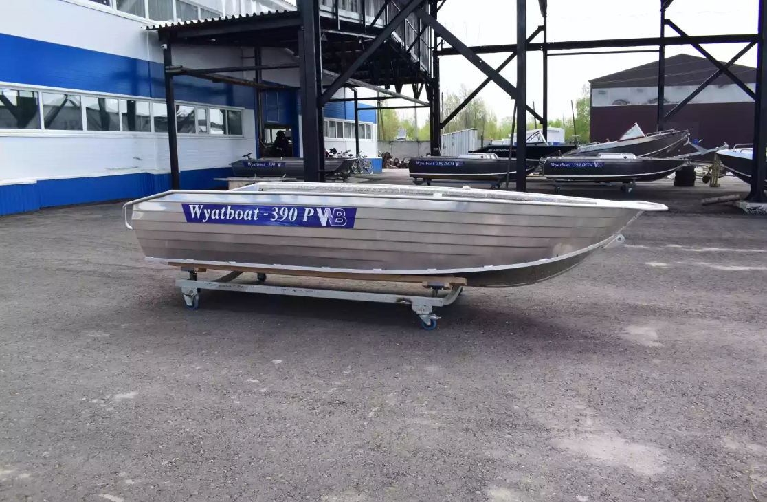 Алюминиевая лодка Wyatboat-390Р Увеличенный борт в Ижевске