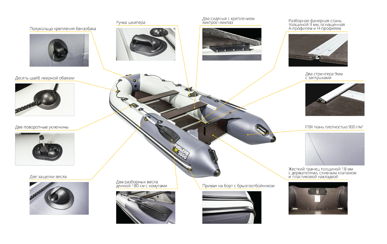 Лодка Ривьера Компакт 3600 СК в Ижевске