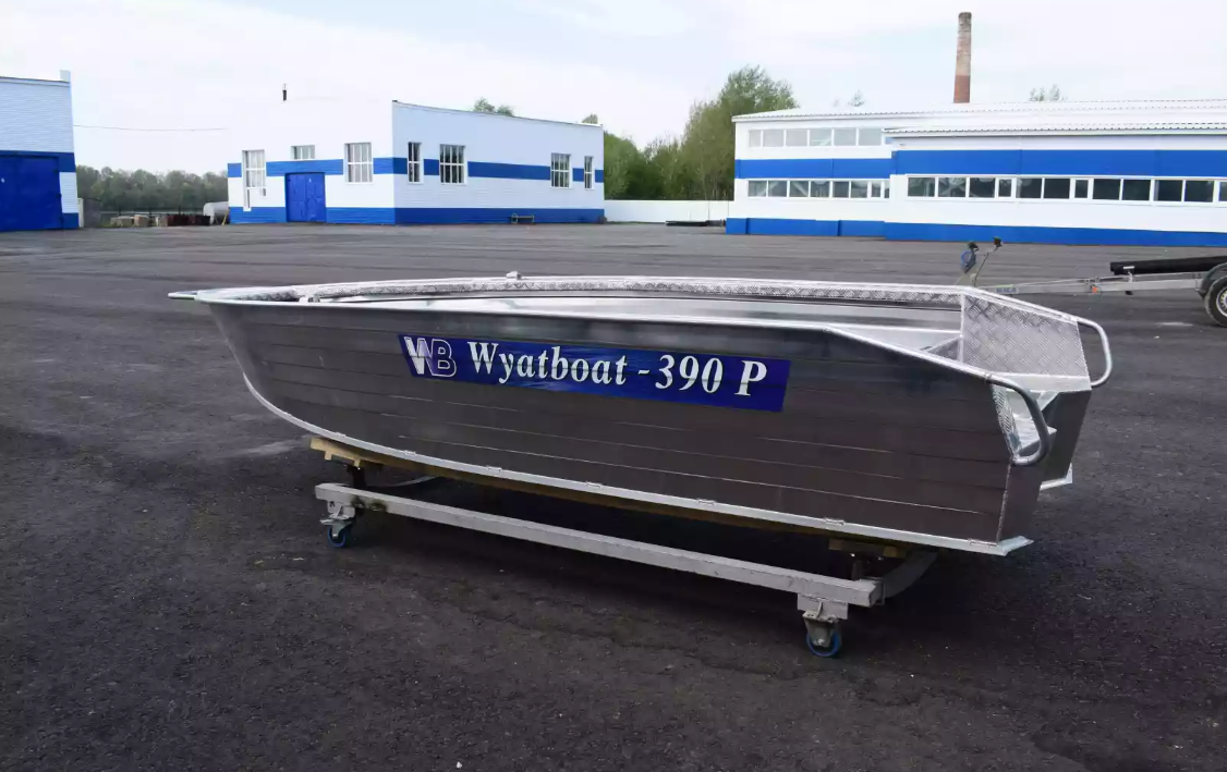 Алюминиевая лодка Wyatboat-390Р Увеличенный борт в Ижевске