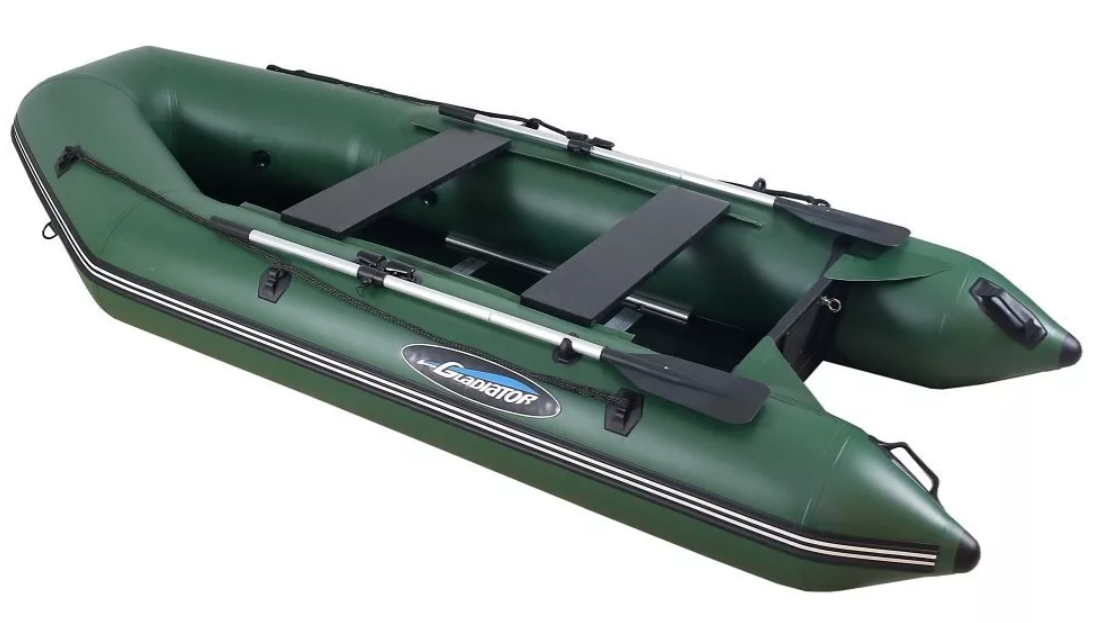 МОТОРНО-ГРЕБНАЯ ЛОДКА ПВХ GLADIATOR А 340 ТК С ФАНЕРНЫМ ПОЛОМ в Ижевске