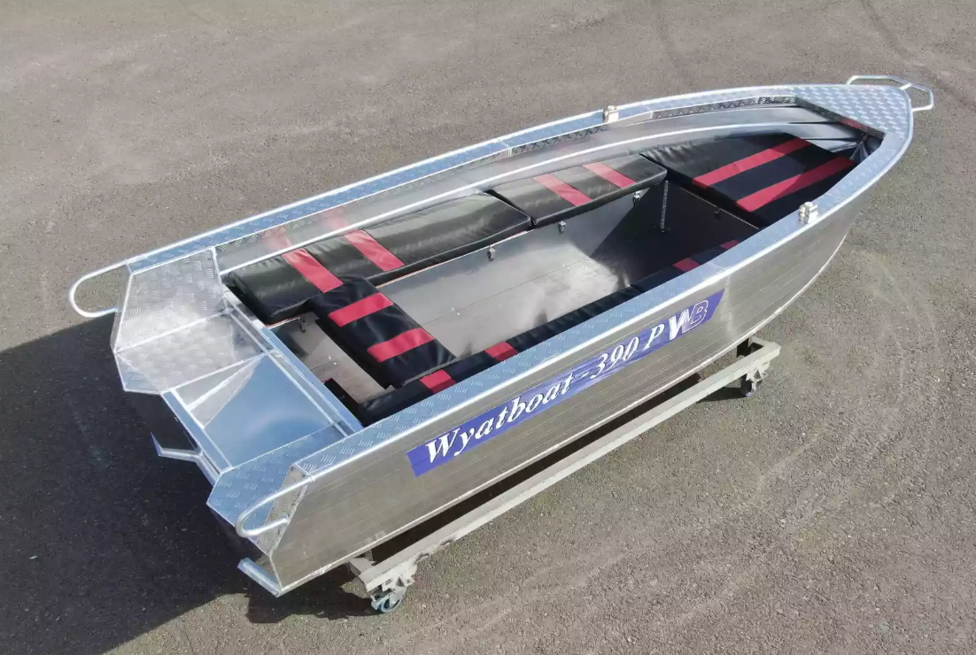 Алюминиевая лодка Wyatboat-390РМ увеличенный борт в Ижевске