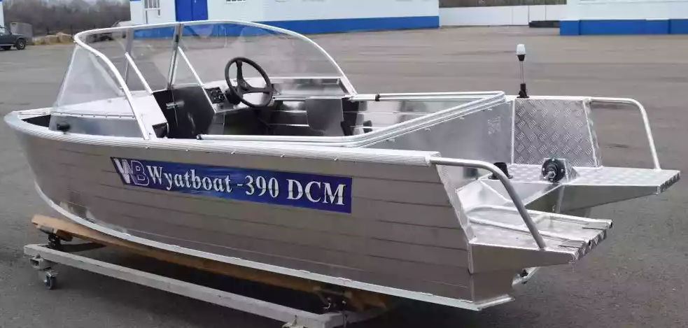 Алюминиевая лодка Wyatboat-390 DCM Увеличенный борт в Ижевске
