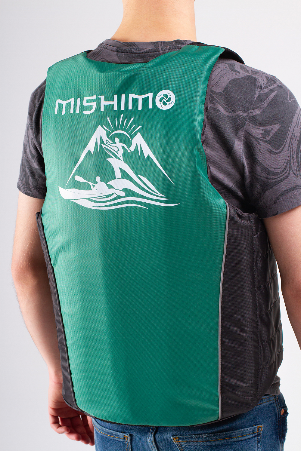 Жилет спасательный MISHIMO PRO Премиум качества Черно-зеленый в Ижевске