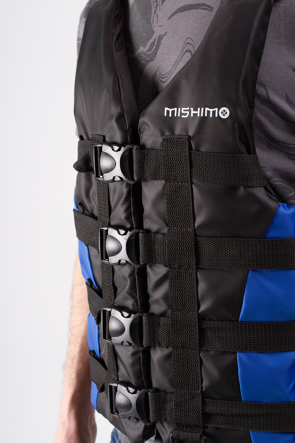 Жилет спасательный MISHIMO PRO Премиум качества Черно-синий в Ижевске