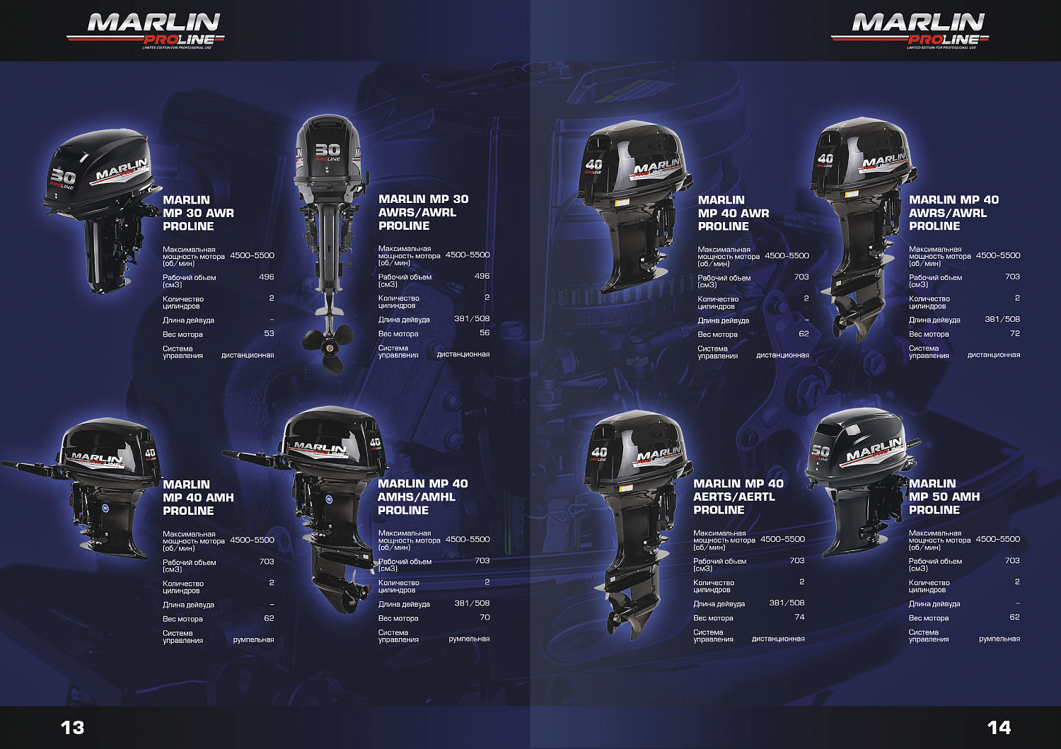 Лодочный мотор MARLIN PROLINE MP 50 AERTS в Ижевске