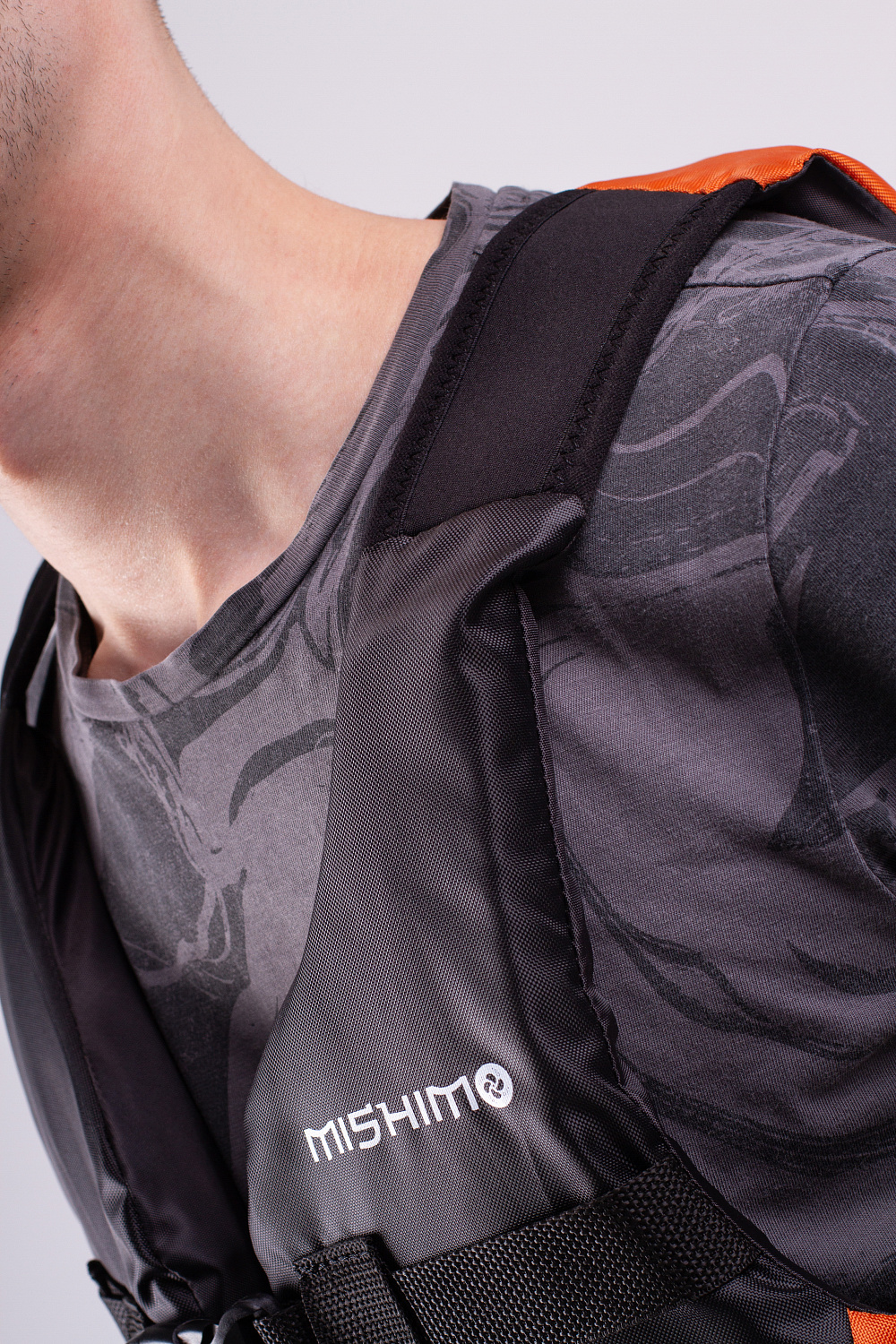 Жилет спасательный MISHIMO PRO Премиум качества Черно-оранжевый в Ижевске