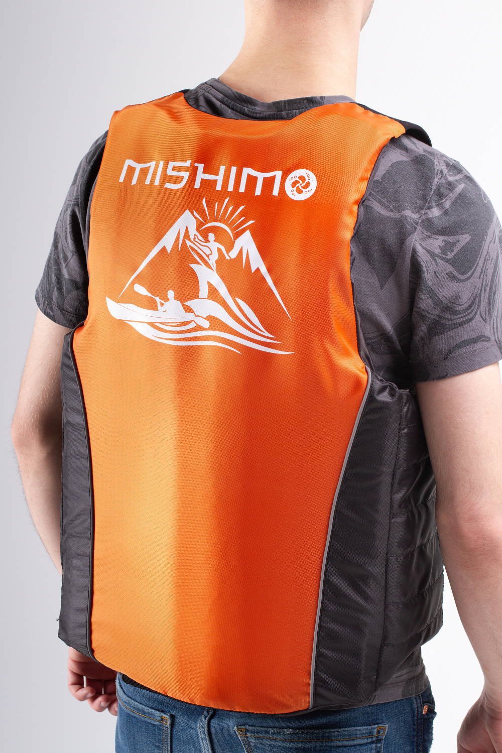 Жилет спасательный MISHIMO PRO Премиум качества Черно-оранжевый в Ижевске