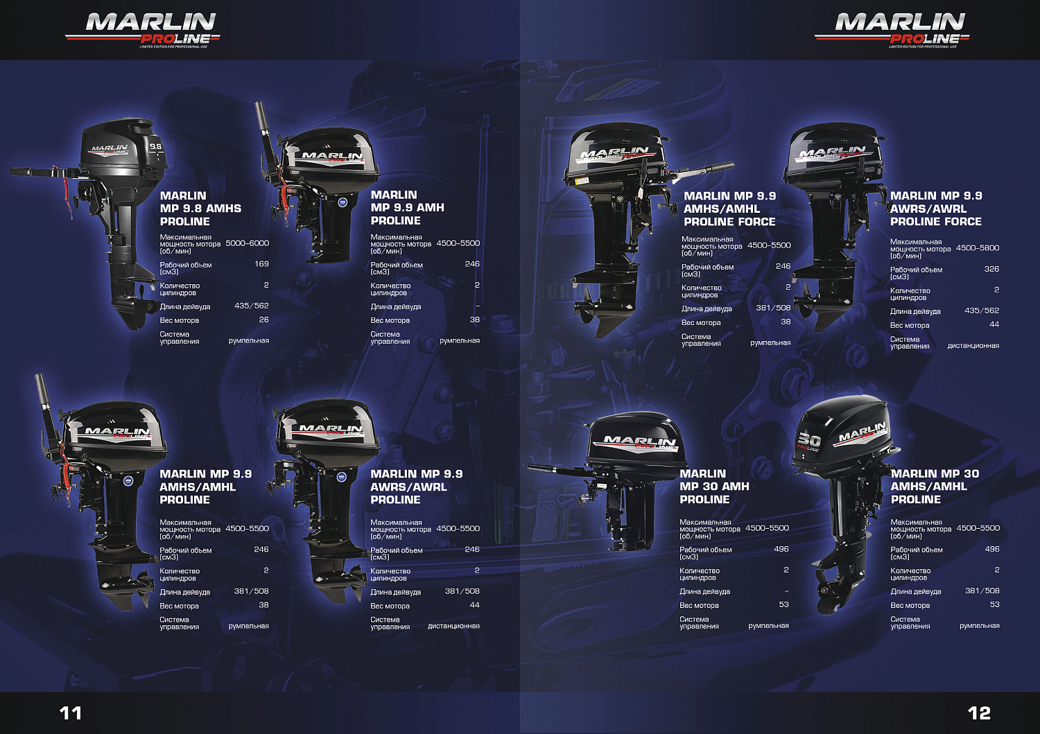 Лодочный мотор MARLIN PROLINE MP 50 AERTS в Ижевске